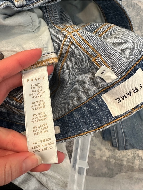 Frame Denim Men's L’Home Slim Straight Jeans in Mid Blue Wash - Picture 7 of 11